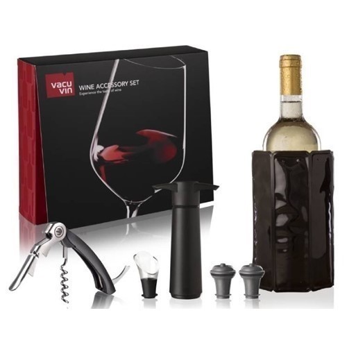 SET ACCESORIOS VINO VACU VIN 6 PIEZAS